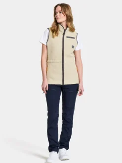 Discount Didriksons Libra Vest Light Beige