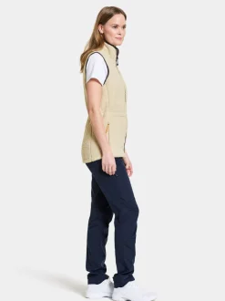 Discount Didriksons Libra Vest Light Beige