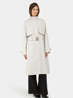 Clearance Didriksons Lova Coat Long White Foam