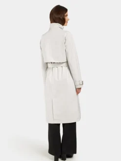 Clearance Didriksons Lova Coat Long White Foam