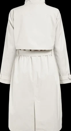 Clearance Didriksons Lova Coat Long White Foam