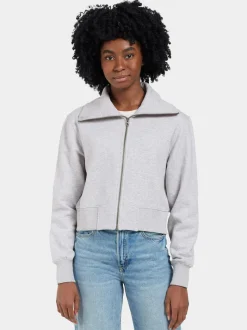 Sale Didriksons Lovali Full-Zip Aluminum melange