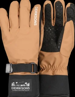 Best Didriksons Lovas Five Finger Glove Almond Brown