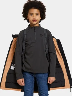 Outlet Didriksons Magnetit Kids' Parka Almond Brown