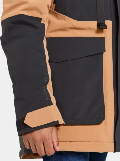 Outlet Didriksons Magnetit Kids' Parka Almond Brown