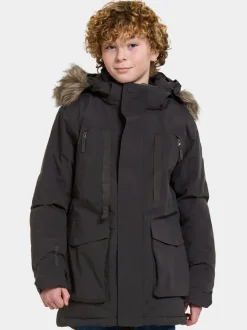 Sale Didriksons Magnetit Kids' Parka Black