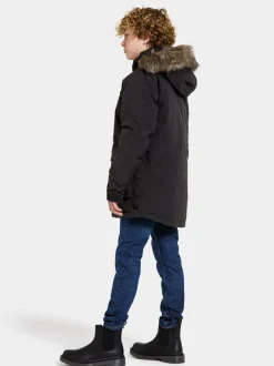 Sale Didriksons Magnetit Kids' Parka Black