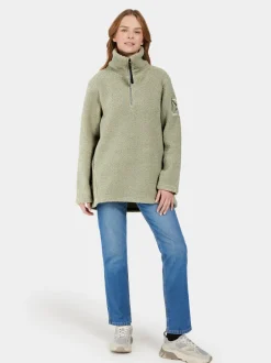 Hot Didriksons Marina Half-Zip Wilted leaf