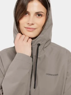 Clearance Didriksons Marta Parka Ash Brown