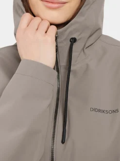 Clearance Didriksons Marta Parka Ash Brown