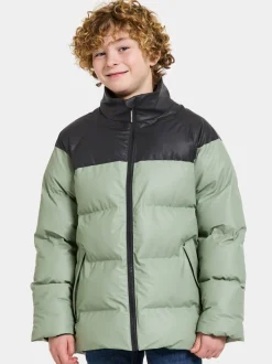 Online Didriksons Mega Galon Kids' Jacket Light Moss