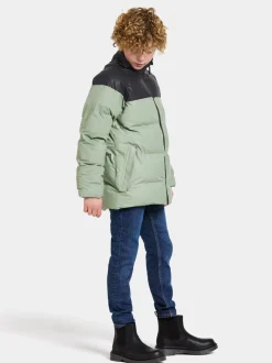 Online Didriksons Mega Galon Kids' Jacket Light Moss