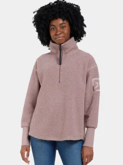 Hot Didriksons Monia Half zip Faded Wine