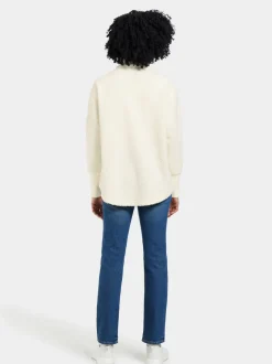 Outlet Didriksons Monia Half zip White Foam