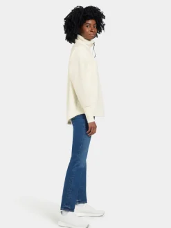 Outlet Didriksons Monia Half zip White Foam