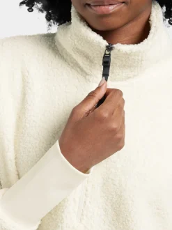 Outlet Didriksons Monia Half zip White Foam