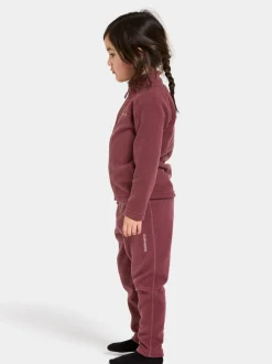 Hot Didriksons Monte Kids' Full-Zip Rusty Wine