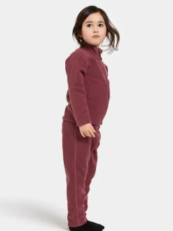 Hot Didriksons Monte Kids' Full-Zip Rusty Wine