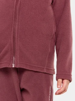 Hot Didriksons Monte Kids' Full-Zip Rusty Wine