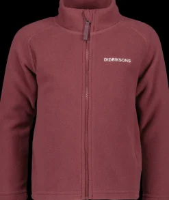 Hot Didriksons Monte Kids' Full-Zip Rusty Wine