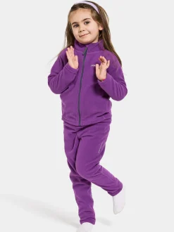 Best Didriksons Monte Kids' Full-Zip Royal Purple