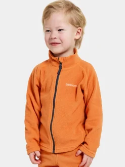 Sale Didriksons Monte Kids' Full-Zip Orange Jam