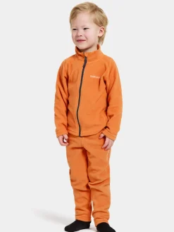Sale Didriksons Monte Kids' Full-Zip Orange Jam