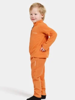 Sale Didriksons Monte Kids' Full-Zip Orange Jam