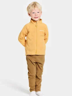 Didriksons Monte Kids' Full-Zip Dark Pollen