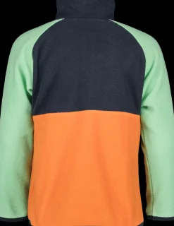 Clearance Didriksons Monte Kids' Half Button Orange Jam