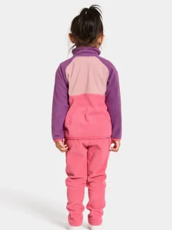 Clearance Didriksons Monte Kids' Half Button Dusty Azalea