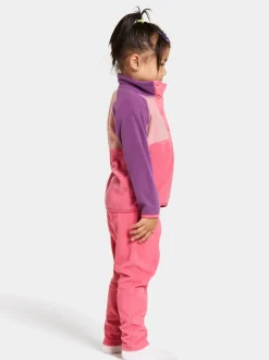 Clearance Didriksons Monte Kids' Half Button Dusty Azalea