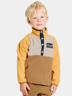 Hot Didriksons Monte Kids' Half Button Cumin