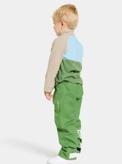 Online Didriksons Monte Kids' Half Button Algae Green