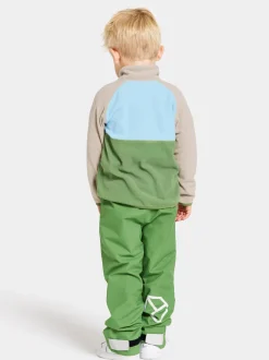 Online Didriksons Monte Kids' Half Button Algae Green
