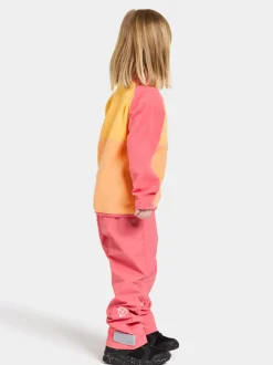 Discount Didriksons Monte Kids' Half Button Papaya Orange