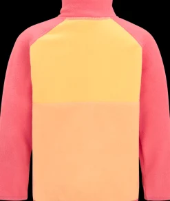 Discount Didriksons Monte Kids' Half Button Papaya Orange