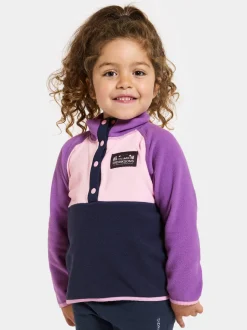 New Didriksons Monte Kids' Half Button Tulip Purple