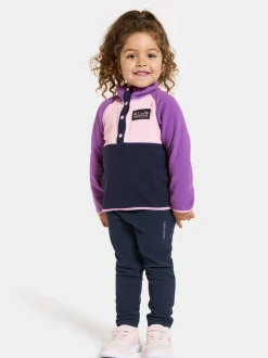 New Didriksons Monte Kids' Half Button Tulip Purple