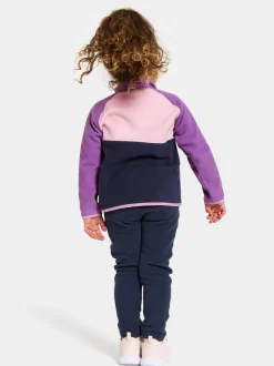 New Didriksons Monte Kids' Half Button Tulip Purple