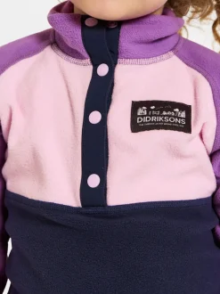 New Didriksons Monte Kids' Half Button Tulip Purple