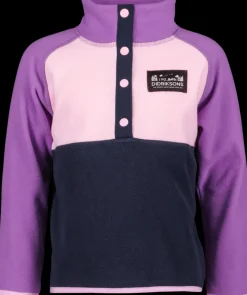 New Didriksons Monte Kids' Half Button Tulip Purple