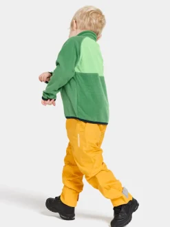 Hot Didriksons Monte Kids' Half Button Palm Green