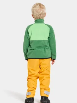 Hot Didriksons Monte Kids' Half Button Palm Green