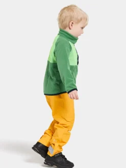 Hot Didriksons Monte Kids' Half Button Palm Green