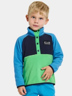 Best Didriksons Monte Kids' Half Button Frog Green