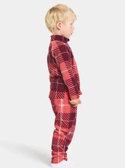 Sale Didriksons Monte Printed Kids' Full-Zip Termos Termos Rusty Wine