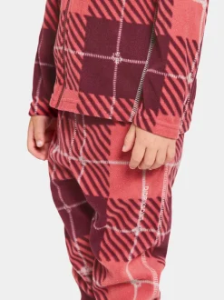 Sale Didriksons Monte Printed Kids' Full-Zip Termos Termos Rusty Wine