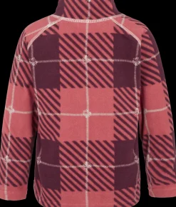 Sale Didriksons Monte Printed Kids' Full-Zip Termos Termos Rusty Wine