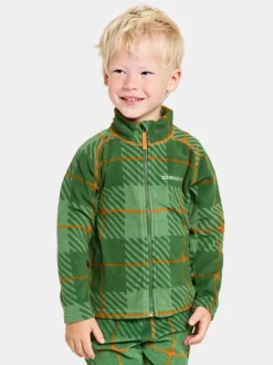 Best Didriksons Monte Printed Kids' Full-Zip Termos Termos Pine Green